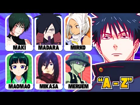Save Your FAVORITE ANIME CHARACTER from EACH LETTER 🔤🔥 (Impossible Choices!)