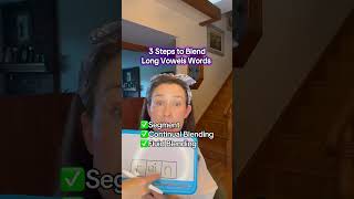 Just 3 Steps to Blending Words! #learntoread #earlyliteracy #phonemicawareness #homeschool