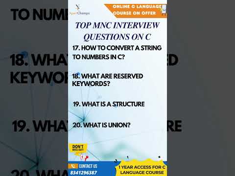 Top C Interview Questions part-5 | XpertChamps Insights #skillstruct
