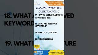 Top C Interview Questions part-5 | XpertChamps Insights #skillstruct