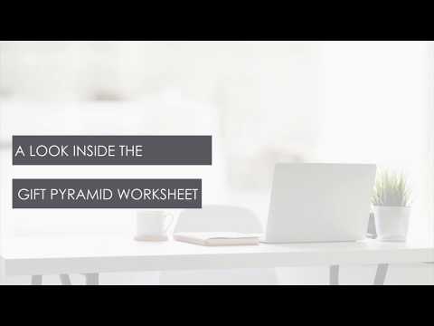 Gift Pyramid Worksheet Demo for nonprofits