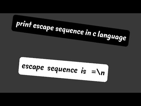 #shorts  How print escape sequence in c language #coding #viral #ytshorts