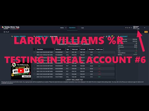 LARRY WILLIAMS %R TESTING IN REAL ACCOUNT #6 || BINARY-DERIV BOT FREE