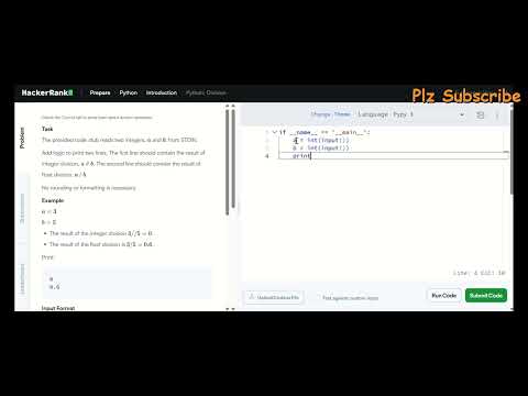 Division Hackerrank python Solutions