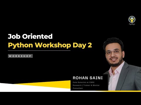 Job Oriented Python Workshop by Rohan Saini | Day 1