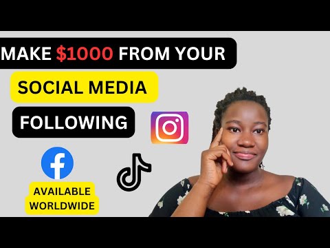 Make Money Online From Your Social Media Following Worldwide.
