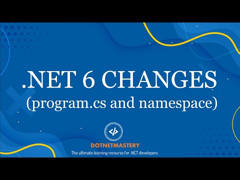 .NET 6 Changes - No more Startup.cs?