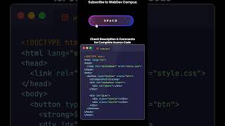 3D Space Button Animation using HTML & CSS | CSS Animation on Hover with Source Code