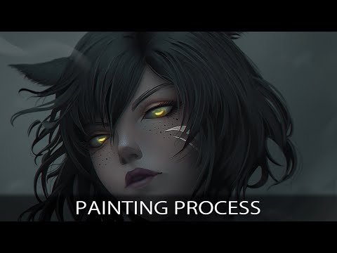 FFXIV Commission Painting Process