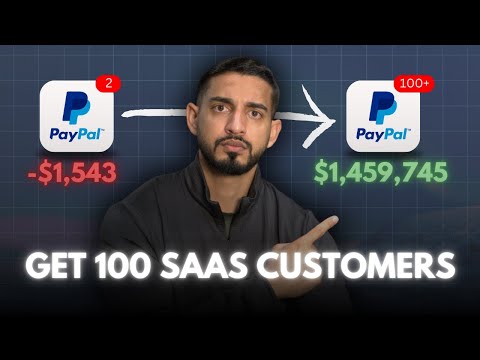 How To Get Your First 100 SAAS Customers (COPY THESE 4 STEPS)