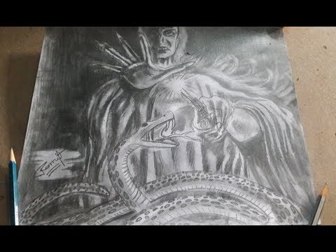 How to draw lord voldemort