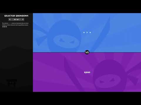 Selector Showdown: A game about CSS selector specificity | Trailer
