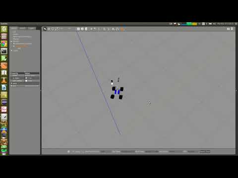 Ackermann steering car robot model with simulation in Gazebo