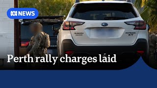 Police allege device thrown into Perth rally was designed to explode | ABC NEWS
