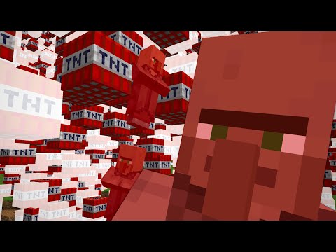Brutally torturing minecraft villagers because I hate them
