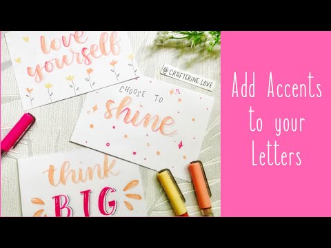 Adding Accents / Ornaments to your Letters