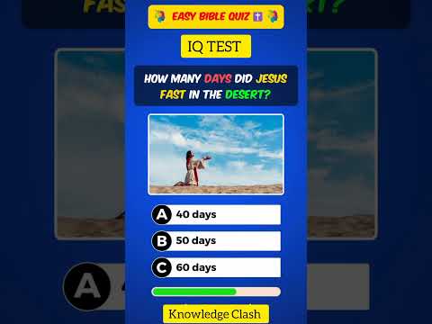 HOW MANY DAYS DID JESUS FAST IN THE DESERT? || Knowledge Number 1 | Do you know?