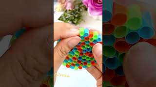 Use Straws And Double-Sided Tape To Make A Bubble Blowing Toy For Children