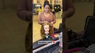 Students work ❤️ ! #studentwork #hairstyle #viralvideo #shorts #bestartist #learning #teaching