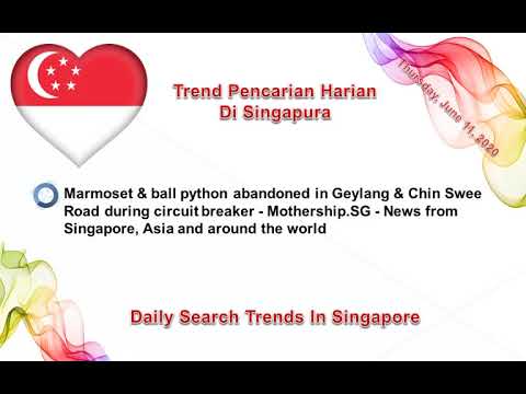"Trend Pencarian Harian Di Singapura" 11-06-2020