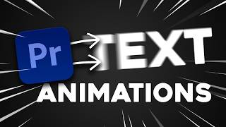 HOW TO MAKE SUPER SMOOTH TEXT ANIMATIONS (PREMIERE PRO)