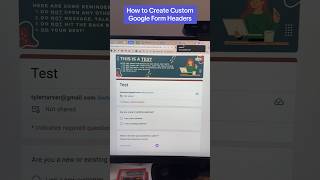 how to create custom google form headers!! #teachers #googleforms #canva