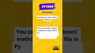 Master File Handling in Python: A Comprehensive Guide #python #viral #trending #programming