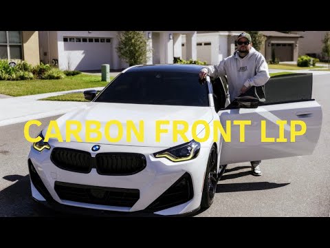 M240i Carbon fiber front lip install