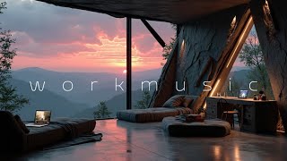Deep Work Music | Serene Mountain Sunset for Ultimate Focus & Productivity Flow
