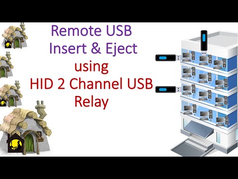 Remote USB Insert & Eject eject using HID USB 2 channel Relay Module