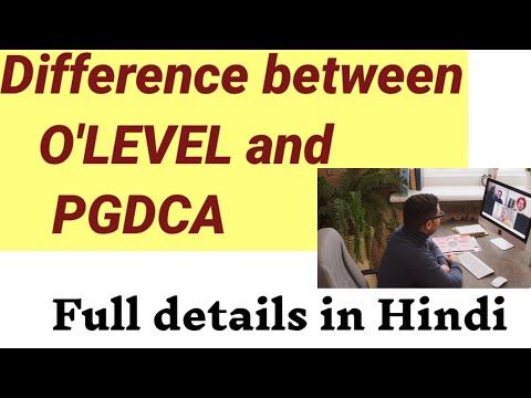 Difference between O'LEVEL and PGDCA ||My Tips My Vlog ||