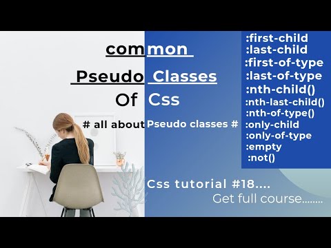common pseudo classes | pseudo elements | css tutorial #18