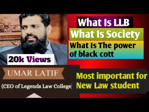 What is LLB By Sir Umar Latif bhutta||Society and Yourself