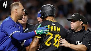 Things got chippy between the Pirates and Blue Jays 👀