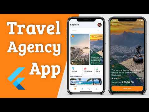 Flutter App UI - Travel Agency - Speed Code