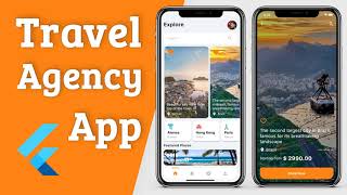 Flutter App UI - Travel Agency - Speed Code