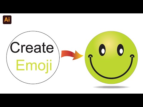 How to create Smiling Emoji😊 in Adobe Illustrator | Complete Tutorial | Graphical Video