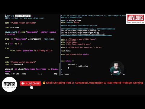 🔥 Bash Scripting  بالعربي Part 2: Advanced Automation & Real-World Problem Solving
