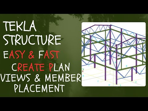 Mastering Plan Views & Member Placement IN TEKLA STRUCTURE (FAST & EASY )