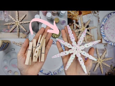 DIY Clothespin Snowflake | Paige Handmade Holidays
