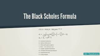 Py 107 The Black Scholes Formula for Option Pricing