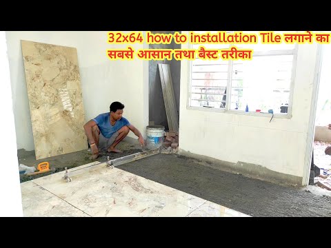Amezing Tile fitting work with Sand leveling machine