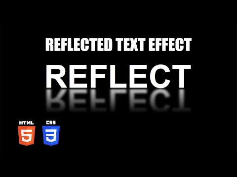 Text Reflection Effect | HTML & CSS