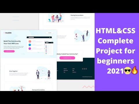 🔴 Build Modern Business website with HTML and CSS Step by Step tutorial for beginners | 2021