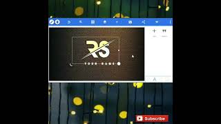 R+S Logo Editing Pixellab || Youtube Channel Logo Design || pixellab editing || #short #shorts #yt