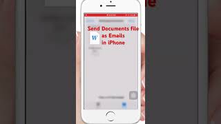 Send documents file as Emails in iPhone #viral #youtubeshorts #whatsapp #iphone #iphone14promax #pdf