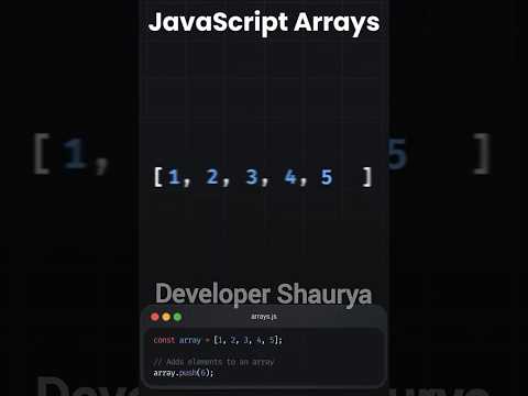 JavaScript Arrays #coding #webdesign #javascript
