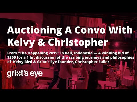 An Auction For The Opportunity To Discuss Scribing & Visual Facilitation With Kelvy & Christopher
