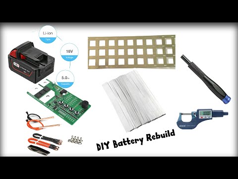 DIY project making a M18 Milwaukee battery out of a Chinese Battery Knock-off