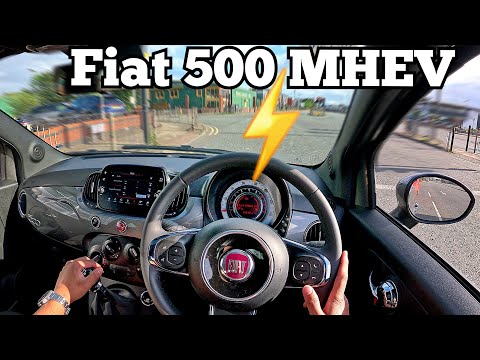 2023 Fiat 500 MHEV [999cc HYBRID] POV Test Drive 4K